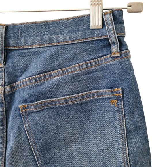 Madewell High-Rise Denim Shorts Erin Wash Cutoff Edition Size 26 Stretch F7019 - Picture 6 of 8